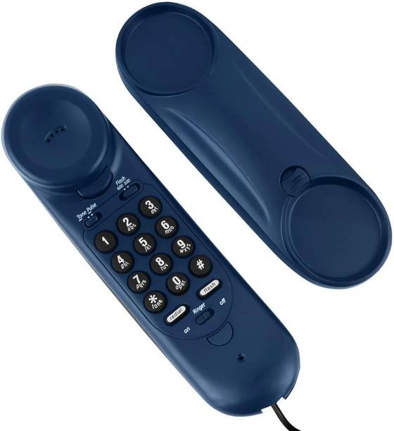 Beetel B26 Corded Slim Landline Phone,Ringer Volume Control,Wall/Desk Mountable, Corded Landline Phone