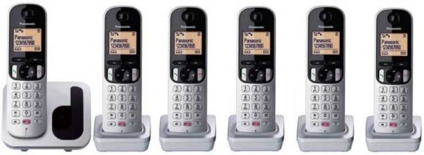 Panasonic Wireless Intercom 6 Line with Speaker Phone & Caller ID Cordless Landline Phone with Answering Machine