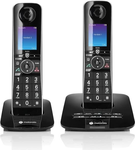 MOTOROLA CD8712 Cordless Landline Phone with Answering Machine