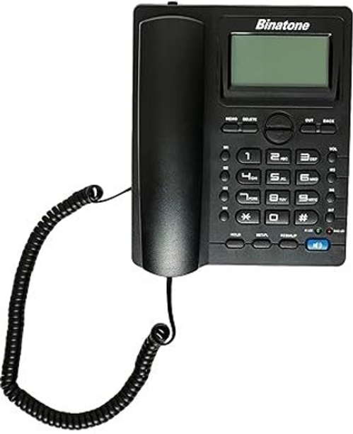 Binatone 800N Corded Landline Phone (Black) Corded Landline Phone with Answering Machine