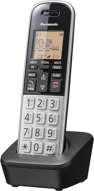 Panasonic KX-TGB810S Cordless Phone (Black/Silver) Cordless Landline Phone