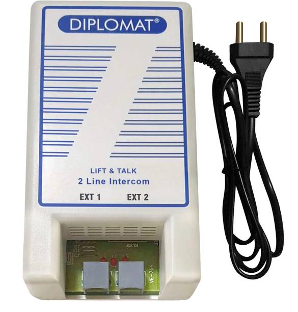 ELOVE Diplomat 2 Line Intercom System - Lift and Talk 2 Line Intercom Extension System for Office, House, Home, Shops Corded Landline Phone