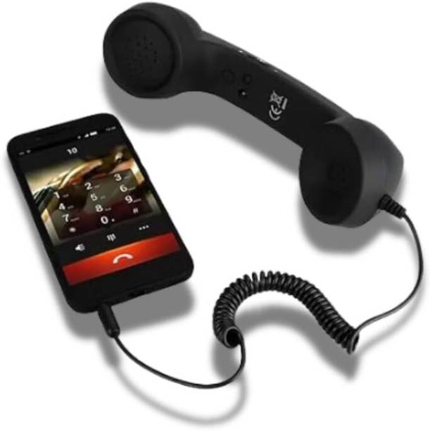 Rhobos Retro Phone Handset – 3.5mm Universal Radiation-Proof Receiver for Cellphones, Corded Landline Phone with Answering Machine