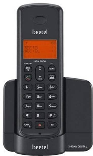 Beetel X90 Black Cordless Landline Phone with Answering Machine