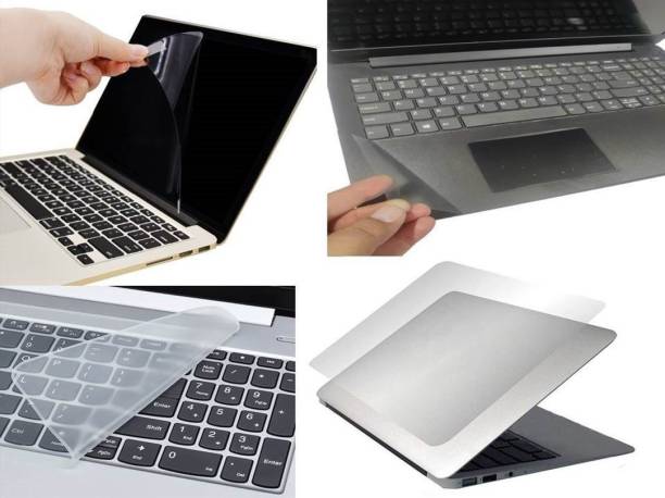ANJO Screen Guard for 15.6 Inch 4 in 1 Combo Laptop Screen protector, Key-Guard & Body Lamination (Transparent).