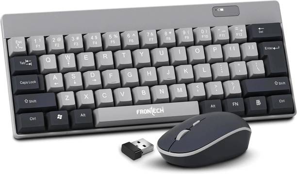 Frontech Wireless Keyboard and Mouse Combo with 2.4GHz Technology and 1600 DPI Mouse Combo Set