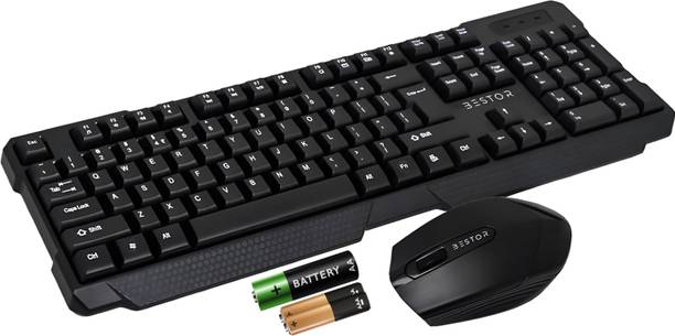 Bestor Wireless Keyboard Wireless Mouse, USB Nano Receiver With AA Battery Combo Set