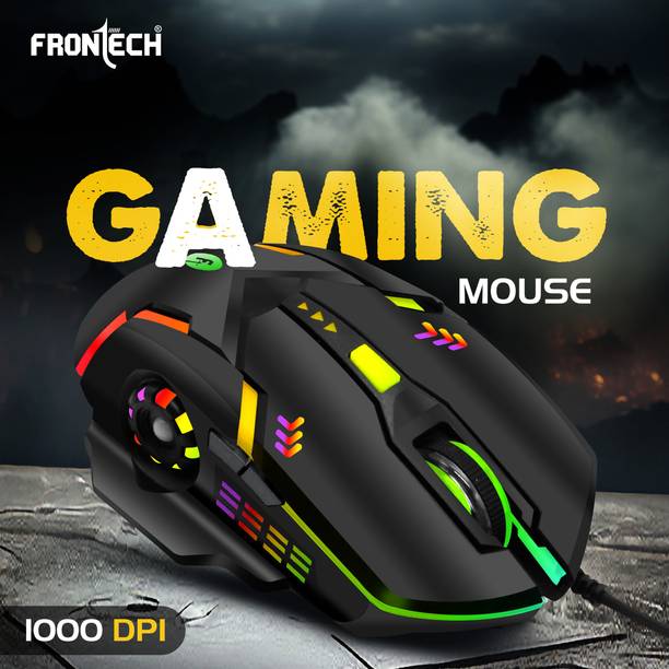 Frontech KB-0039 Wired Super Design Gaming Keyboard and Optical Mouse| RGB Backlight Combo Set