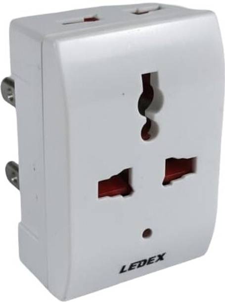 HVN India Universal Multi Plug Adapter with Dual USB Ports 10 A Three Pin Socket