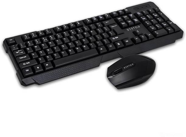 Bestor Set of 2 Wireless Keyboard and Mouse Comfortable Typing for Pc,Laptop Combo Set