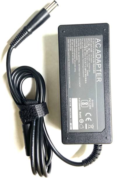 WEFLY Laptop Adapter for 19.5V3.34A big for 15 3452,3520,3521,3540, 3541, 3543 - Black 65 W Adapter