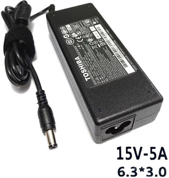 SOLUTIONS-365 Toshiba Adapter Charger 15V 5A - Model 75W-TS03O PA3469U-1ACA (6.3x3.0mm Tip) 75 W Adapter
