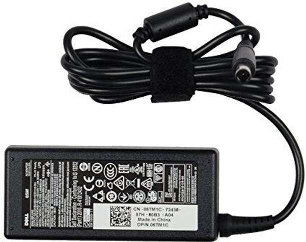 DELL Original 19.5V-3.34AMP 65W Laptop Adapter With 2 Power Cord 19.5 W Adapter
