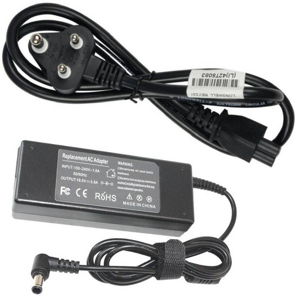 Laplogix 75W 19.5V 3.9A Pin Size 6.5X4.4MM Charger Designed For Sony VAIO SVE15135CN 75 W Adapter