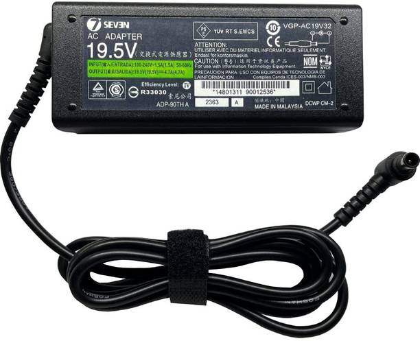 7SEVEN Compatible Sony Ac Adapter 19.5v 4.7a Suitable for Sony Television and Sony Vaio 90 W Adapter