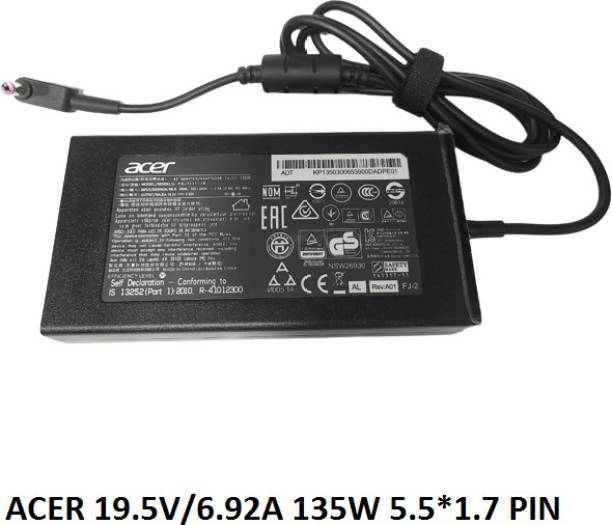 ROTECH SOLUTIONS COMPATIBLE FOR ACER ASPIRE V NITRO VN7-591G-71TP SERIES 19.5V/6.92A 5.5*1.7 PIN 135 W Adapter