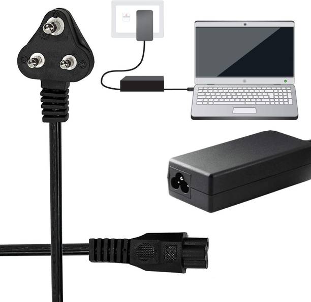 Electrokaart Power Cord 2 m 3 Pin Universal Laptop Power Cable for Laptop Charger Adapter - Pure Copper Laptop Power Cable | 3-Pin 3-in-1 Power Cord | 10 Amp, 250V | 2 Meter Heavy-Duty Adapter Cable