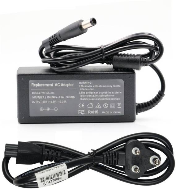 Laplogixs 19.5V 3.34A 65W Big Pin 7.4X5.0MM Laptop Charger For Dell Latitude E6430 ATG 65 W Adapter