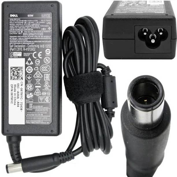 DELL 19.5V 3.34A 65W Laptop AC Adapter Charger (Big Pin 7.4mm x 5.0mm) 65 W Adapter