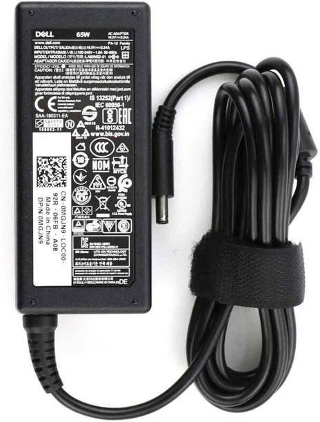 DELL 65W Laptop Charger | Big Pin (7.4mm x 5.0mm) AC Adapter with Power Cord 65 W Adapter