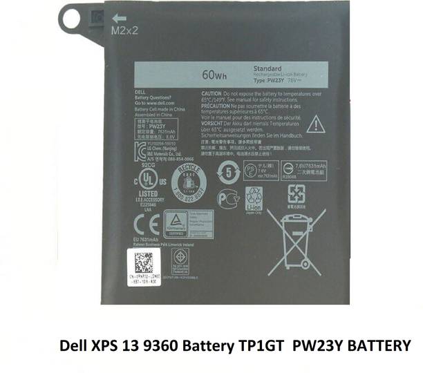 SOLUTIONS-365 COMPATIBLE XPS 13 9360 Battery TP1GT PW23Y BATTERY FOR XPS 13-9360 Series 4 Cell Laptop Battery
