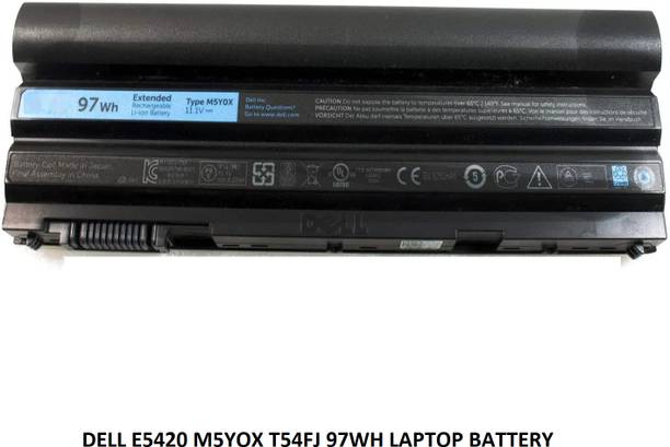 SOLUTIONS-365 COMPATIBLE E5420 M5YOX T54FJ NHXVW 9 CELL BATTERY FOR DELL LATITUDE E5430 E5520 E6420 E6520 SERIES 9 Cell Laptop Battery