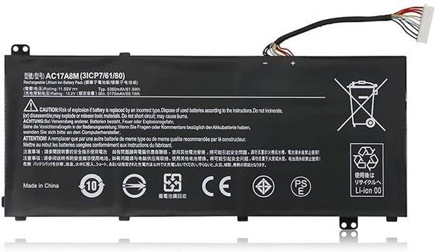 SNI Replacement Laptop Battery For ACER AP17A8M 4 Cell Laptop Battery
