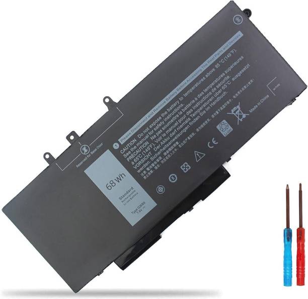 R & I Laptop Battery Compatible for GJKNX Dell Latitude 5280 5480 5580 5490 5590 E5480 E5580 E5490 E5590 Series Precision 15 3520 Series 0DY9NT GD1JP DY9NT 0GD1JP 5YHR4 451-BBZG 7.6V 68Wh 4 Cell Laptop Battery