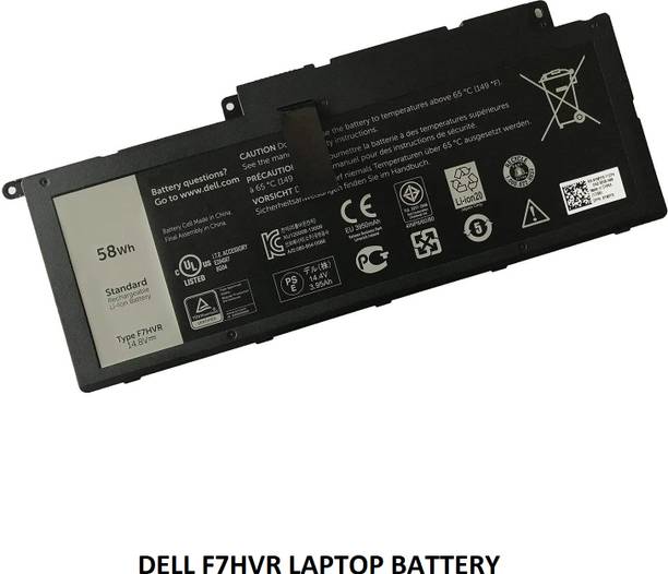 SOLUTIONS-365 COMPATIBLE F7HVR LAPTOP BATTERY FOR DELL INSPIRON 15 7000, 15-7737, 15BR-1648T, 17 7737 LAPTOP SERIES 4 Cell Laptop Battery