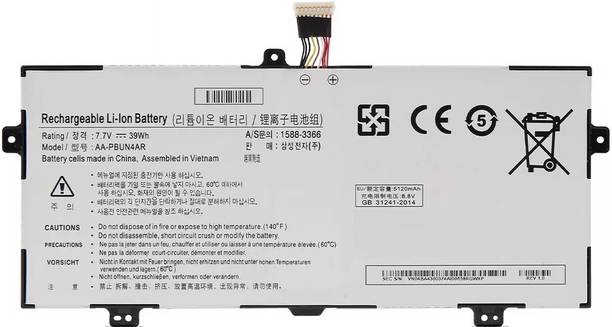 SOLUTIONS-365 COMPATIBLE AA-PBUN4AR BATTERY FOR SAMSUNG NOTEBOOK NP900X5L-K02US, NP940X3L-K01US SERIES 4 Cell Laptop Battery