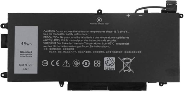 ULTRAZONE Laptop Battery for DELL K5XWW, 0725KY, 0CFX97, 0N18GG, 71TG4, 725KY, CFX97, K5XWW, N18GG, P29S, P29S001, P29S002, Latitude 12 5289, E5289, 7389, 7390, 6 Cell Laptop Battery