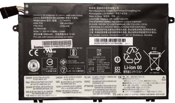 SOLUTIONS-365 COMPATIBLE L17M3P51 L17M3P52 LAPTOP BATTERY FOR LENOVO E480 E580 E590 E595 01AV447 L17L3P51 01AV445 SERIES 3 Cell Laptop Battery