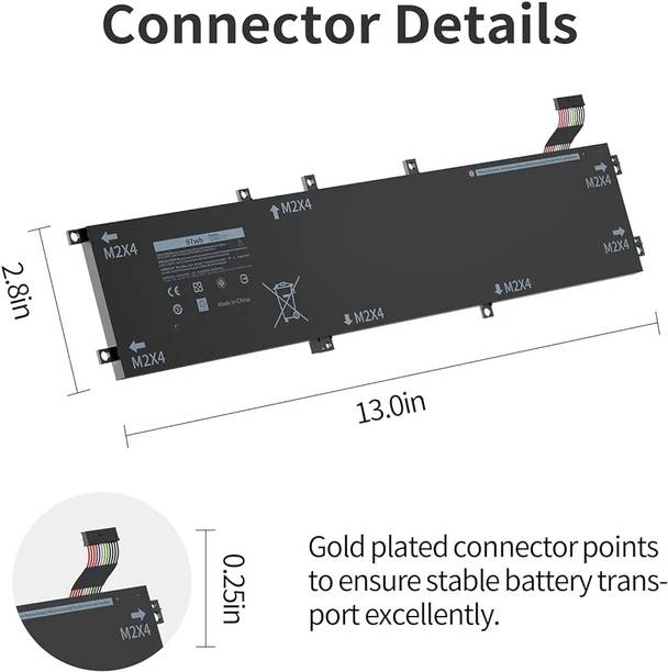 MACKTECH Precision 5510 5520 5540 Battery, XPS 17 9700, Precision 17 5750 6GTPY 6 Cell Laptop Battery