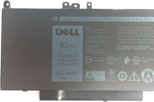 DELL 6MT4T Wh battery for Precision 3510 WorkStation, Precision 15 3510-9457, Precision 15 35109457, Precision 15 3510-9440, Precision 15 35109440, Precision 15 3510-8580, Precision 15 35100766 4 Cell Laptop Battery