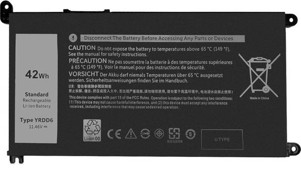 SOLUTIONS-365 YRDD6 Laptop Battery Compatible for Dell Inspiron 5482 5485 7586 3583 5491 5591 5481 3310 2in1 5593 5584 3493 3593 3793 5480 3582 5581 5590 3584 5493 5585 5594 5598 3501 Vostro 3491 5490 P93G001 3 Cell Laptop Battery
