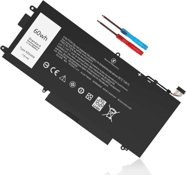 RI K5XWW Laptop Battery Compatible for Dell Latitude 13 7389 Latitude 7390 2-in-1 Latitude 12 5000 5289 2-in-1 L3180 E5289 P29S001 P29S002 Series 6CYH6 71TG4 725KY N18GG 451-BBZC CFX97 4 Cell Laptop Battery