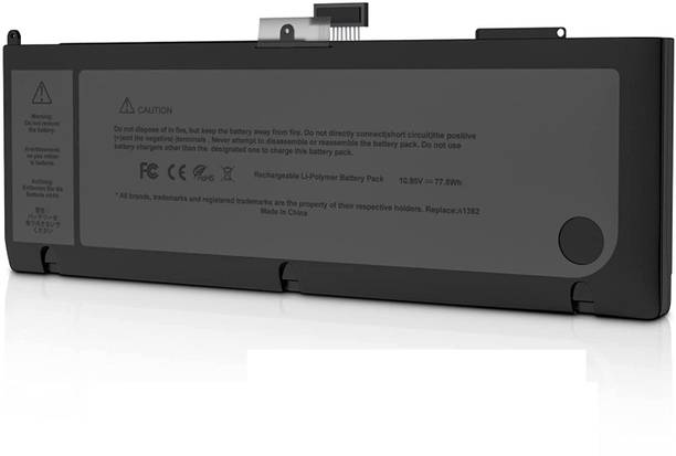 SOLUTIONS-365 A1382 Replacement Battery for Apple MacBook Pro 15" (Early 2011, Late 2011 & Mid 2012) | Fits Model A1286 | 77.5Wh / 10.95V Li-Polymer. 6 Cell Laptop Battery