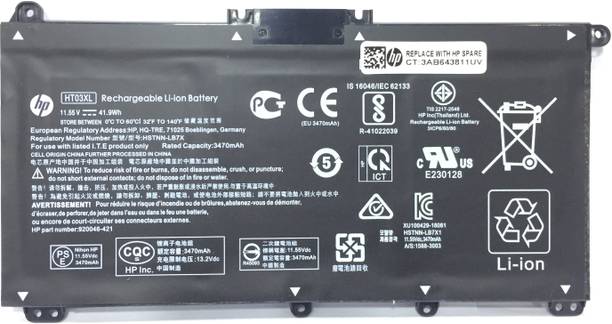 HP HT03XL L11119-855 Laptop Battery for Pavilion 14-CE 14-CF 14-DF 15-CS 15-DA 15-DB 15-DW TPN-I130/I131/I132 L11421-422 HSTNN-LB8M 17-AR050WM 920046-121 421 541 3 Cell Laptop…