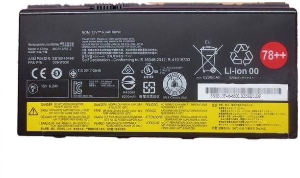 SOLUTIONS-365 Compatible 00HW030 SB10F46468 battery for THINKPAD P70 laptop battery 6 Cell Laptop Battery