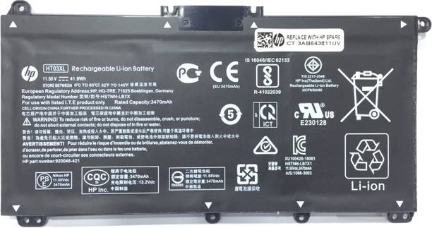 HP HT03XL L11119-857 L11119-855 L11421-542 Laptop Battery For Pavilion 14-CE0000 Series: 14-ce1056wm 14-ce0064st 14-ce0006dx 14-ce0025tu 3 Cell Laptop Battery