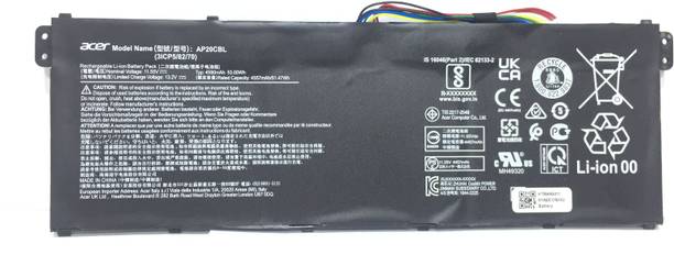 Acer AP20CBL LAPTOP BATTERY FOR Aspire 5 A515-45 A515-46 A515-56 A515-56T A515-56G Aspire 7 A715-43G Swift 3 SF314-43 SF314-511 Vero AV15-51 TravelMate Spin B3 B311RNA-32…