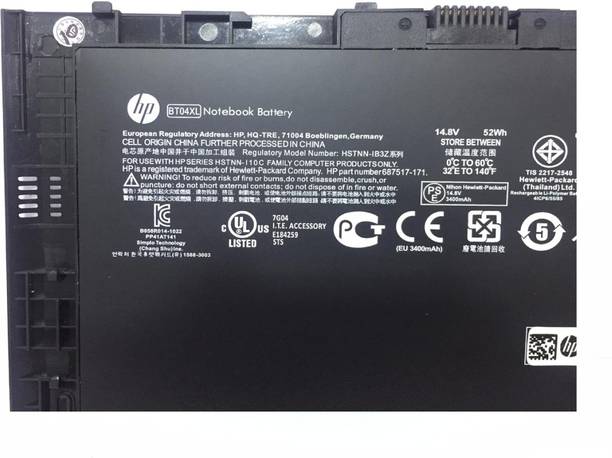 HP BT04XL BT04 Battery for EliteBook Folio 9470m D5J68PA 4 Cell Laptop Battery