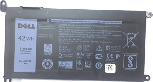 DELL WDX0R Laptop battery for Inspiron 15 5565 5567 5568 5570 5578 5579 5580 5582 5584 7560 7569 7570 7572 7573 7579 7580 5368 5378 537 9 7368 7378 Latitude 3180 3189 3190 3480 3580 3379 3 Cell Laptop Battery