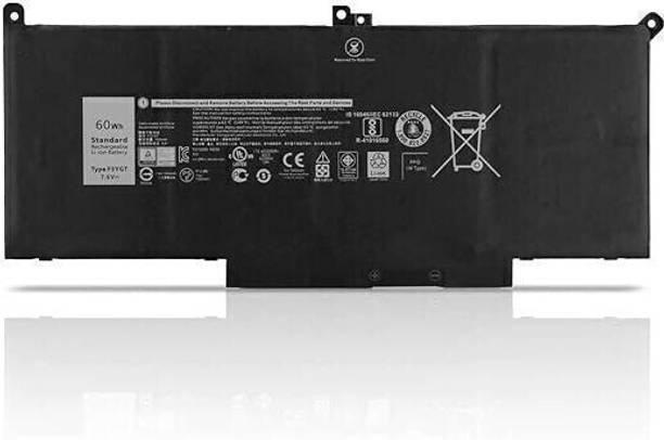 R & I F3YGT 7.6V 60Wh Compatible with Latitude E7280 E7480 E7290 E7380 E7390 E7490 Fits 2X39G DM3WC 0DM3WC DM6WC 6 Cell Laptop Battery