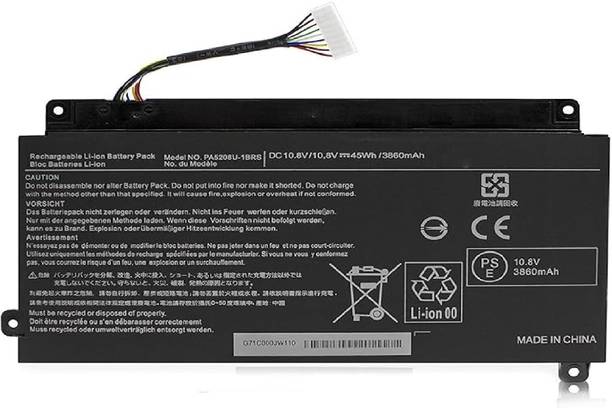 TOSHIBA PA5208U BATTERY FOR Satellite Radius 15 P50W-C-10H Satellite Radius 15 P50W-C-10J Satellite Radius 15 P50W-C-10K Satellite Radius 15 P50W-C-10L 4 Cell Laptop Battery