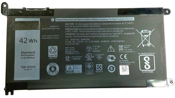 WISTAR WDX0R FOR Dell Vostro14-5468D-1605S 14-5468D-1625G 4 Cell Laptop Battery