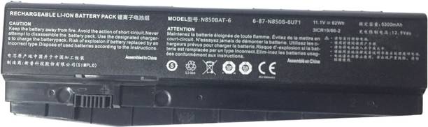 CLEVO N850-BAT 6 BATTERY FOR N857EJ1 N857EK1 N857EP6 N857HC N870 N870EJB1 N870EK1 N870EP6 N870HK1 N871EJ1 N871EK1 N871EL 4 Cell Laptop Battery