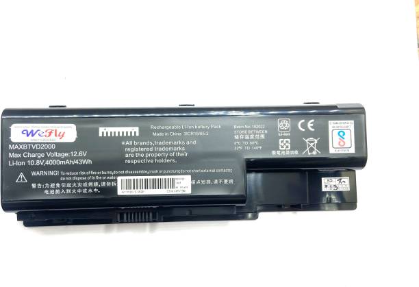 WEFLY Laptop Battery Compatible for Acer Aspire 5520 5720 5920 5720-4649, 5720-4662, 5720-4878, 5720-4984, 5720-6113, 5720-6183, 5720-6249, 5720-6279, 5720-6389, 5720-6497, 5720-6529, 5720-6683, 5720G, 5720Z, 5720ZG, 5730, 5730-4163, 5730-4899, 5730G, 5730Z, 5730ZG, 5739 Series, 5739G, 5739G-6132, 5739G-6959, 5920G, 5920G Series, 5920G-102G16, 5920G-302G16MN, 5920G-302G20H, 5920G-302G20N, 5920G-302G25, 5920G-302G25Hi, 5920G-302G25Hn, 5920G-302G25Mn, 5920G-3A2G25Mn, 5920G-601G16, 5920G-601G16F, 5920G-602G16, 5920G-602G16F, 5920G-602G16Mn, 5920G-602G20HN, 5920G-602G25Mn, 5920G-702G25Hn, 5920G-932G25, 5920G-932G25F, 5930, 5930G, 5930Z, 5935, 5935G, 6530, 6530-5143, 6530-5195, 6530-5341, 6530-5514, 6530-5753, 6 Cell Laptop Battery