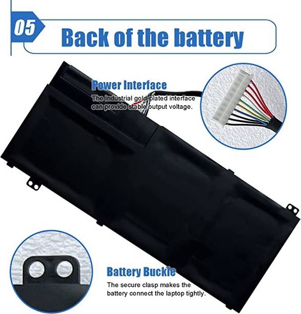 HYBRID STORE AC14A8L Laptop Battery Replace for ACER V15 Nitro Aspire VN7-571 VN7-591 VN7-571G VN7-791G VN7-591G-77A9 VN7-791 Series AC14A8L(3ICP7/61/80) 11.4V 52.5Wh 3 Cell Laptop Battery