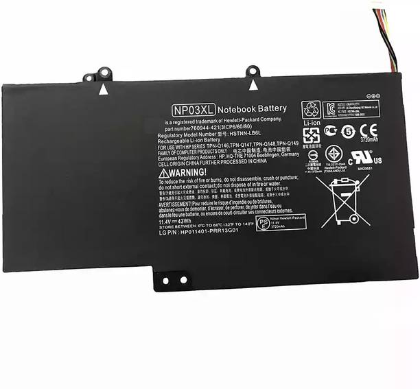SOLUTIONS-365 NP03XL 761230-005 Laptop Battery Compatible for HP Envy X360 15-U010DX 15-U011DX 15-U110DX 15-U111DX, 13-A010DX 13-A012DX 13-A013CL 13-A110DX,Fits P/N:760944-421-18 HSTNN-LB6L TPN-Q146 3 Cell Laptop Battery